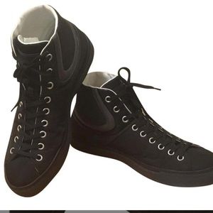 Louis Vuitton Black Sprinter Hi Top Sneaker